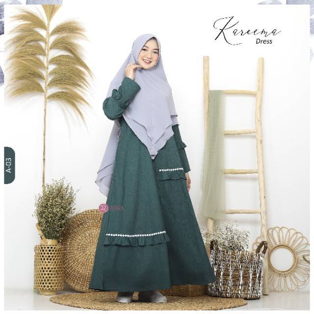 ZIZARA KAREEMA DRESS GAMIS ONLY KATUN MADINA Adem Modis GAMIS COUPLE ied lebaran