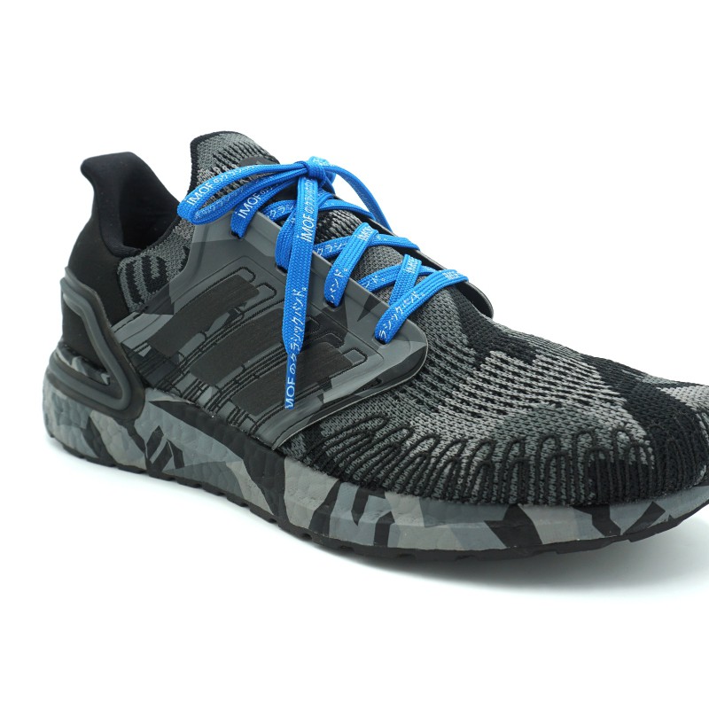 Tali Sepatu IMOF Classic Blue - White Tulisan Premium Quality