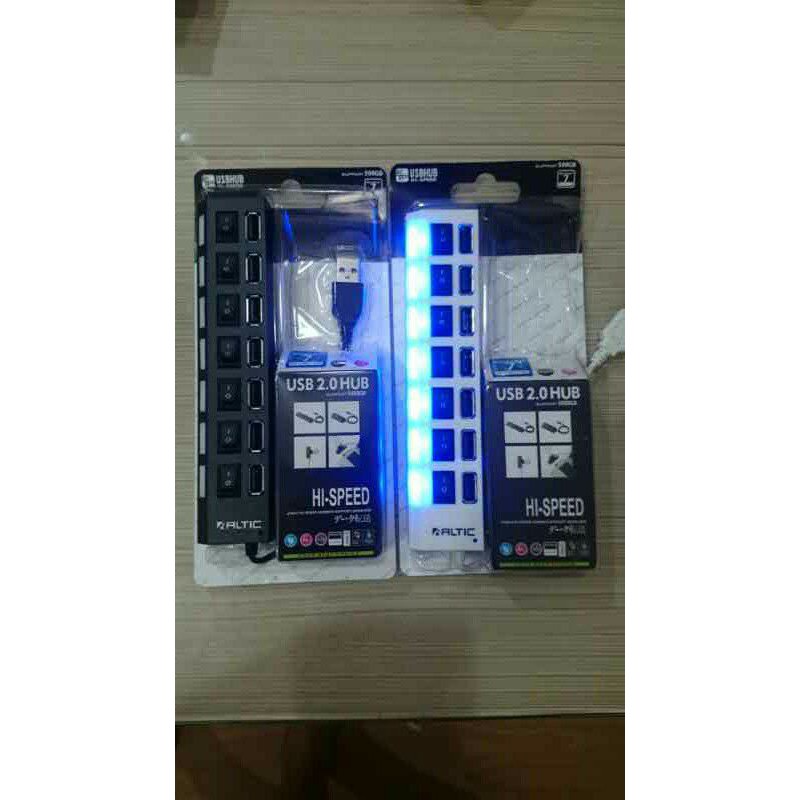 Usb hub 7 in 1 saklar penyambung hub usb