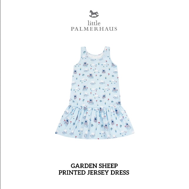 PNB240 LITTLE PALMERHAUS PRINTED JERSEY DRESS