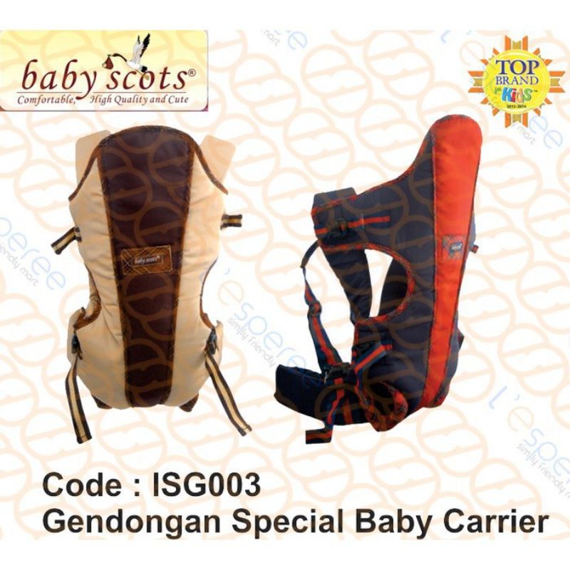 1 pcs gendongan depan Scots spesial baby carrier  ISG003