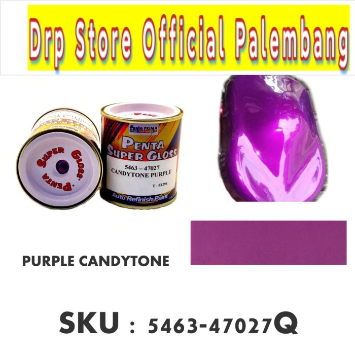 Cat Penta Super Gloss PURPLE UNGU CANDY CANDYTONE 200 Gram