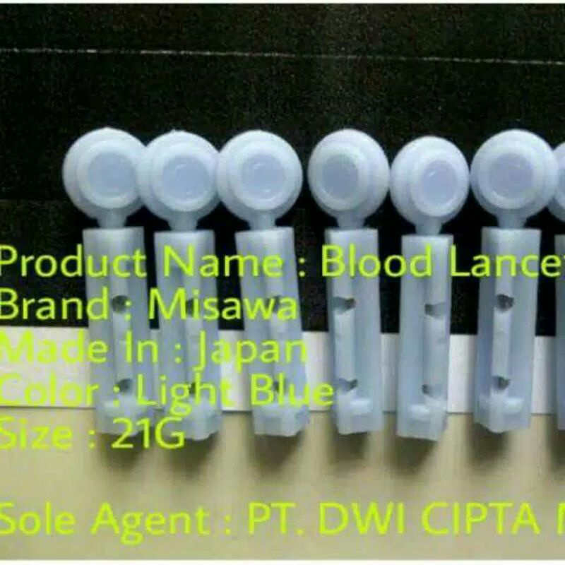 Jarum bekam misawa /Lancet misawa 21G satuan(eceran/bijian)