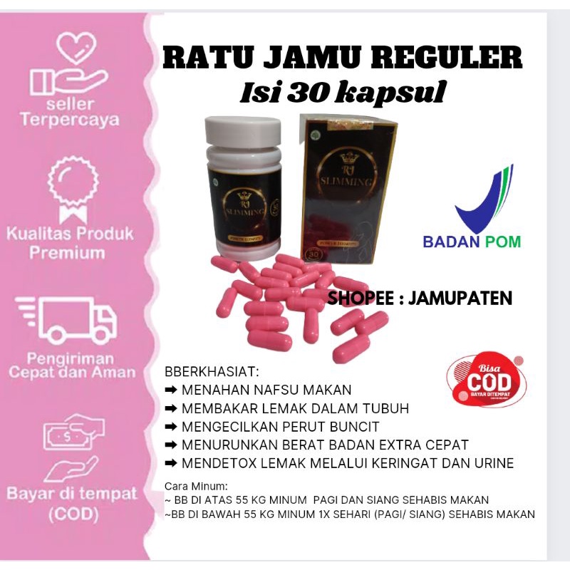 Ratu Jamu reguler ampuh menurunkan berat badan 7 kg dalam 7 hari