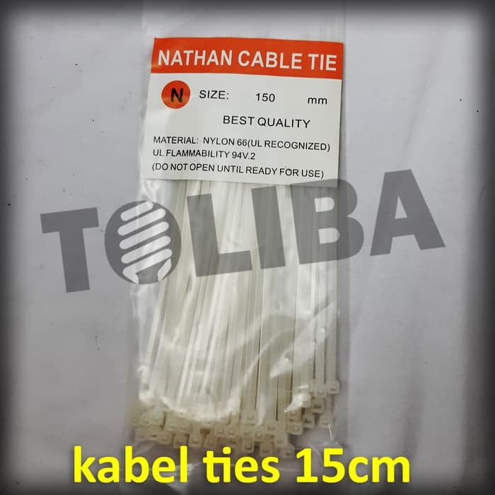 kabel tis / cable tie / kabel ties putih 15 cm 150mm / alat pengikat