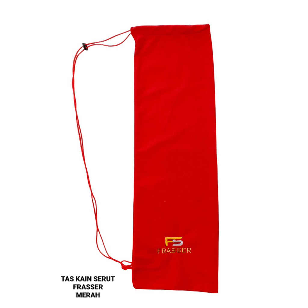 Frasser Tas Serut Raket  Badminton Racket Bulutangkis Logo Frasser Merah