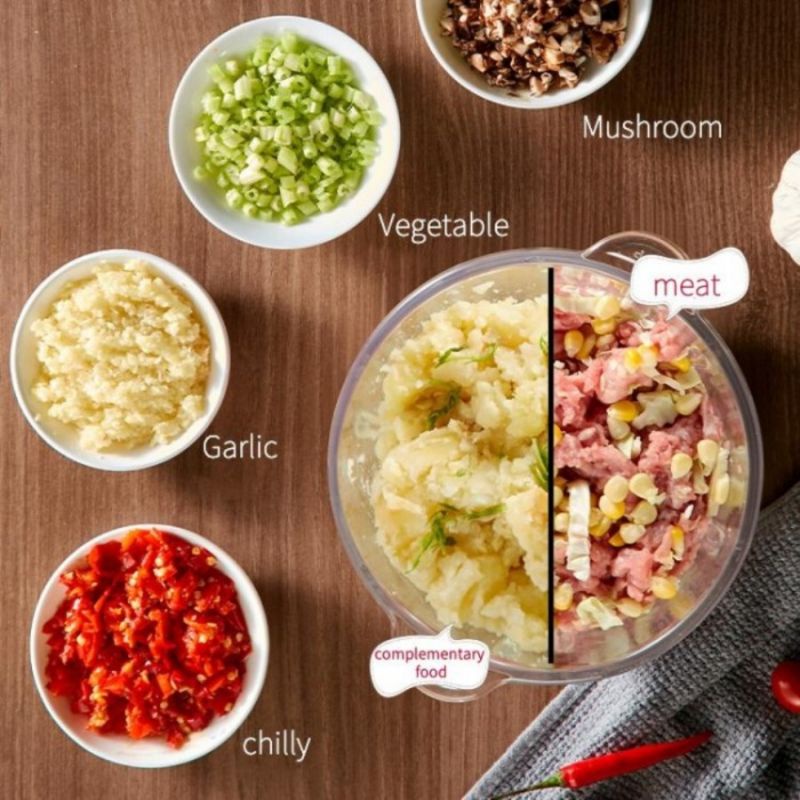 Electric Meat Grinder - Penggiling Daging Listrik 4 Pisau
