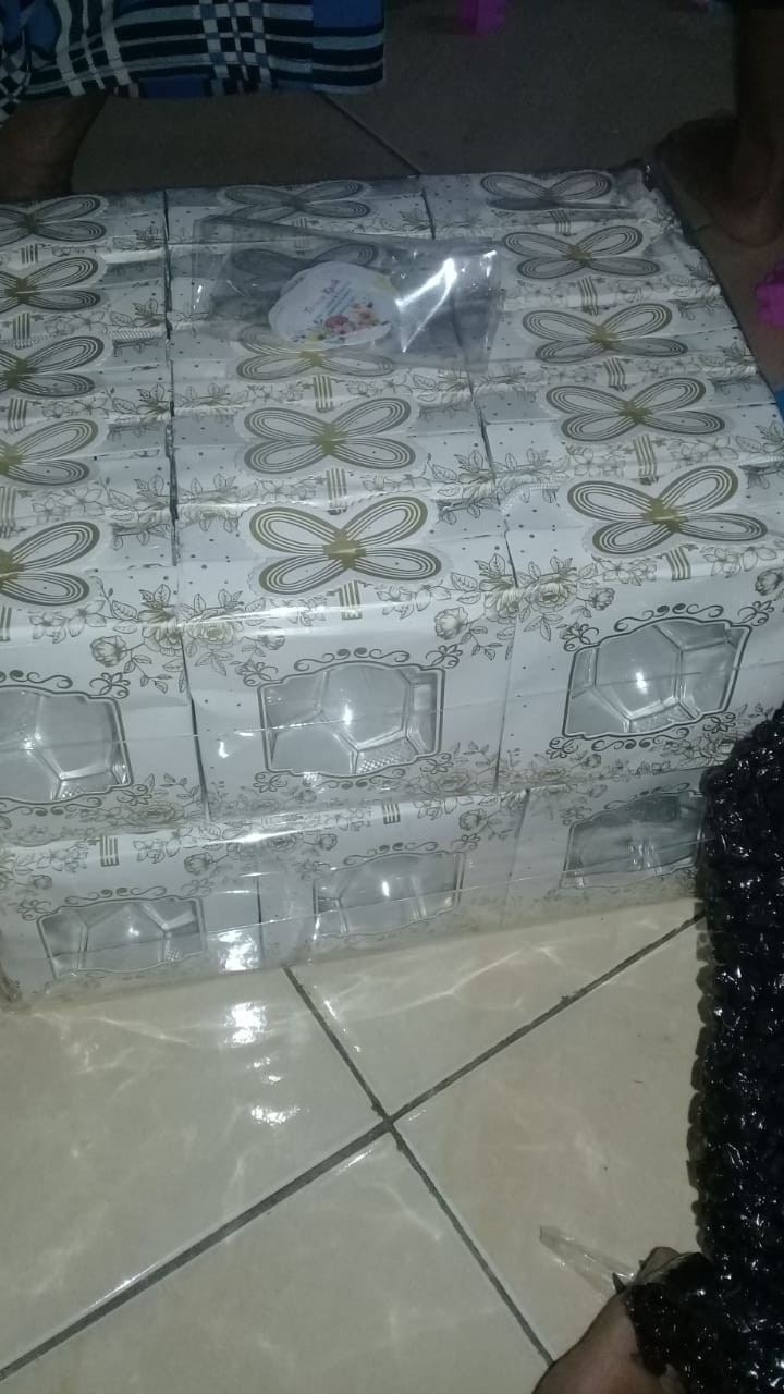 Mangkok Beling Kemasan Box Isi 15pcs Gratis Kartu Ucapan