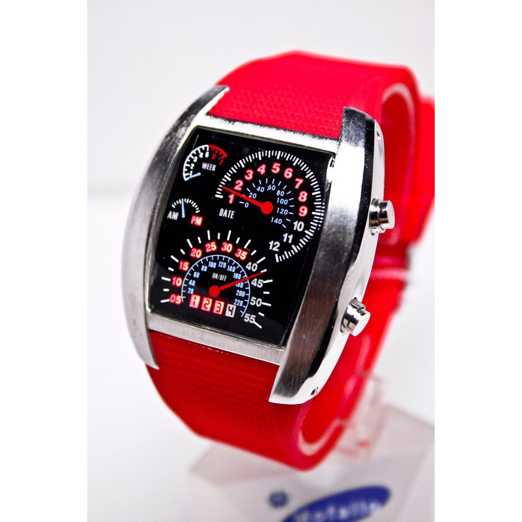 JAM TANGAN ORIGINAL LED SPEEDOMETER TVG