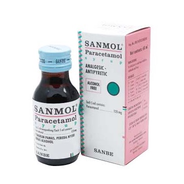 SANMOL SIRUP 60 ML - Pereda demam anak paracetamol syrup