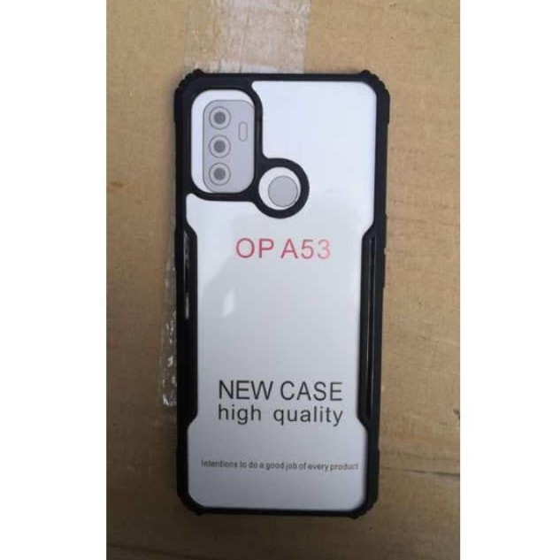 Anti Shocking Oppo A53 2020 6.5" Hard Case Premium Case Quality List Hitam