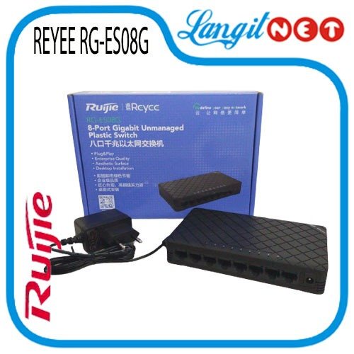 RUIJIE REYEE RG-ES08G 8Port GIGABIT PLASTIC CASE