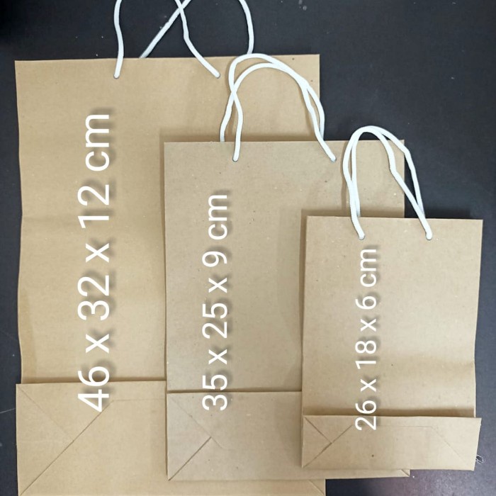 

Paper Bag Kertas / Kraft / Paperbag Polos Premium - Kecil