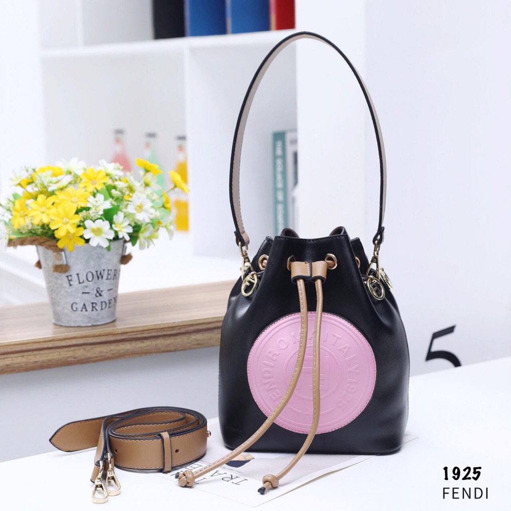 Fendi Mon Tresor Mini Leather Bucket #1925 N