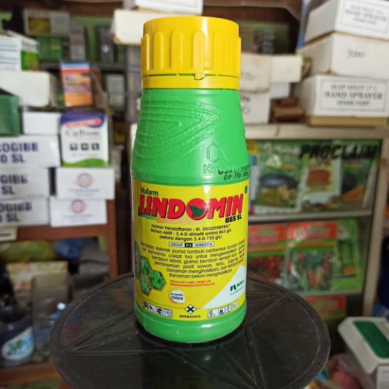 HERBISIDA LINDOMIN 865 SL 200 ML PENGENDALI GULMA BERDAUN LEBAR