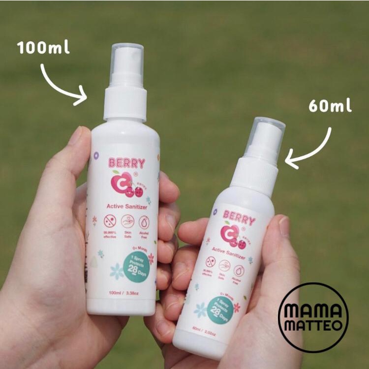 BerryC / Berry C Active Sanitizer Spray 60ml dan 100ml (travel size)