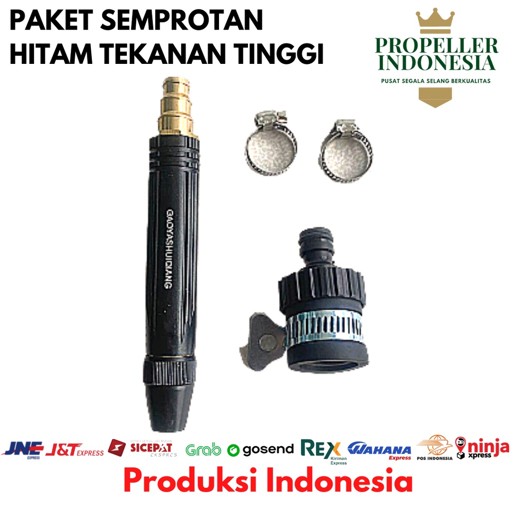 Paket Semprotan Tekanan Tinggi Sambungan Universal dan Klem 1/2- 3/4&quot;