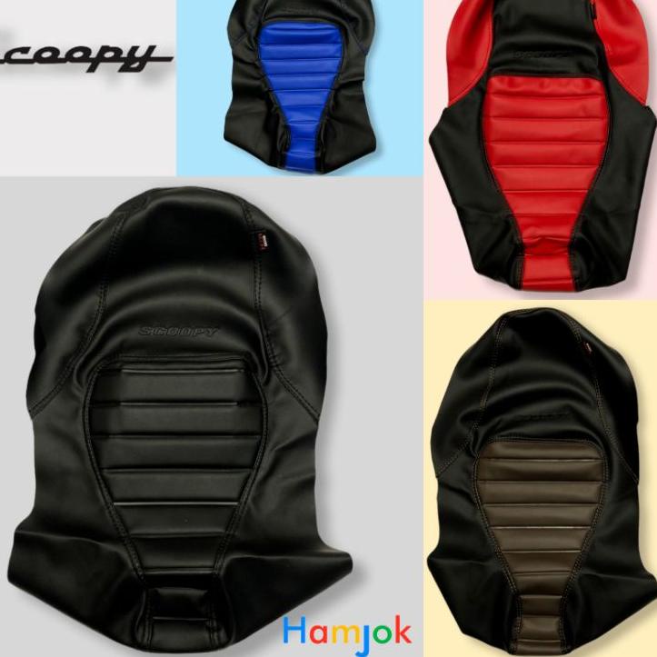 Muraaaahh.. cover jok scoopy dengan press logo scoopy kulit jok sarung jok cover jok
