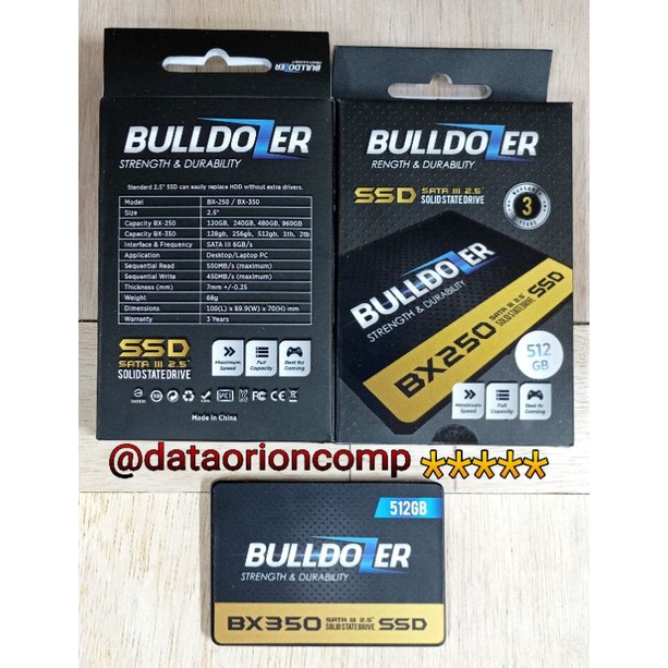 SSD Sata 512GB BULLDOZER BERGARANSI for laptop and pc