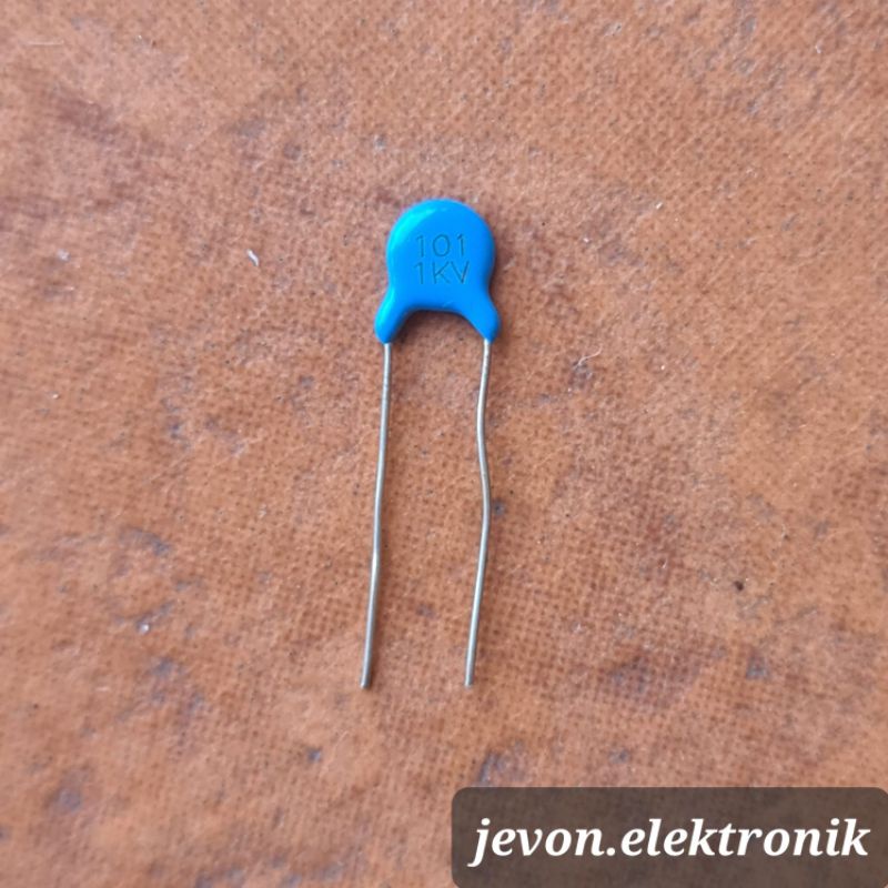 Kapasitor Keramik 100 pf 101 1 KV Kilo Volt Ceramic Capacitor