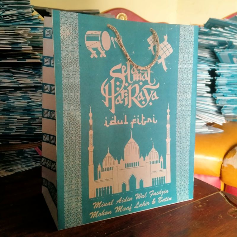 paperbag tas kertas lebaran idul fitri