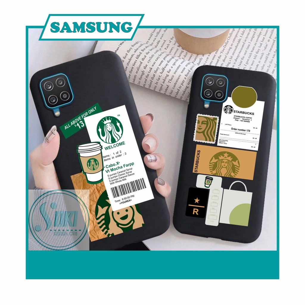 Case Samsung A03 Core A23 4G A13 A12 A20s A10s A20 A30 A01 motif Starbucks Coffee Case Kopi