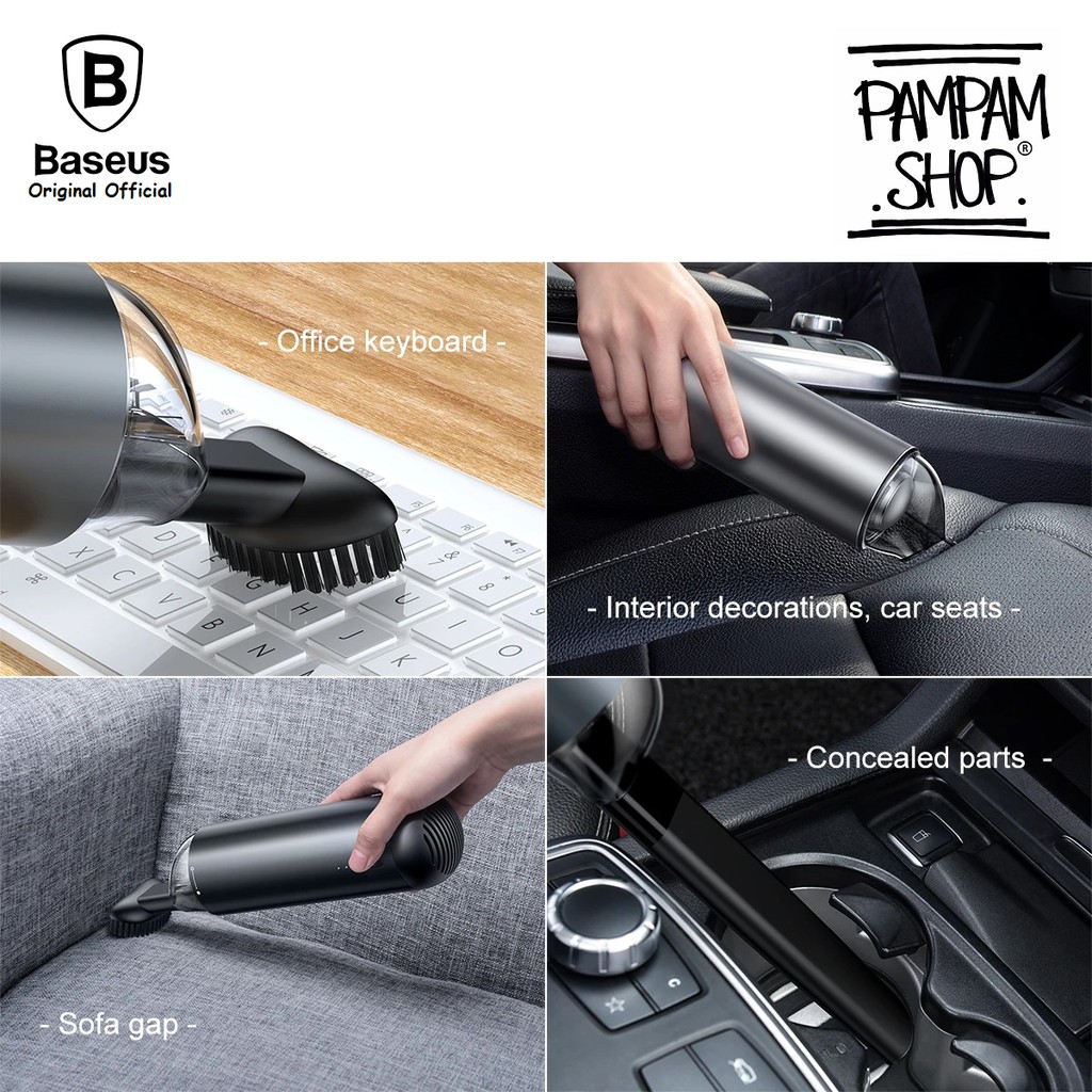 BASEUS ORIGINAL Vacuum Cleaner Mini Capsule Wireless Penyedot Debu Multifungsi Vakum Mobil Car Vacum