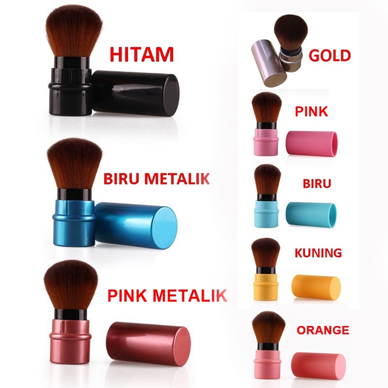 Brush Portable Brus Tarik Beauty Tools Eye Brush Blush On dan Foundation Untuk Travel