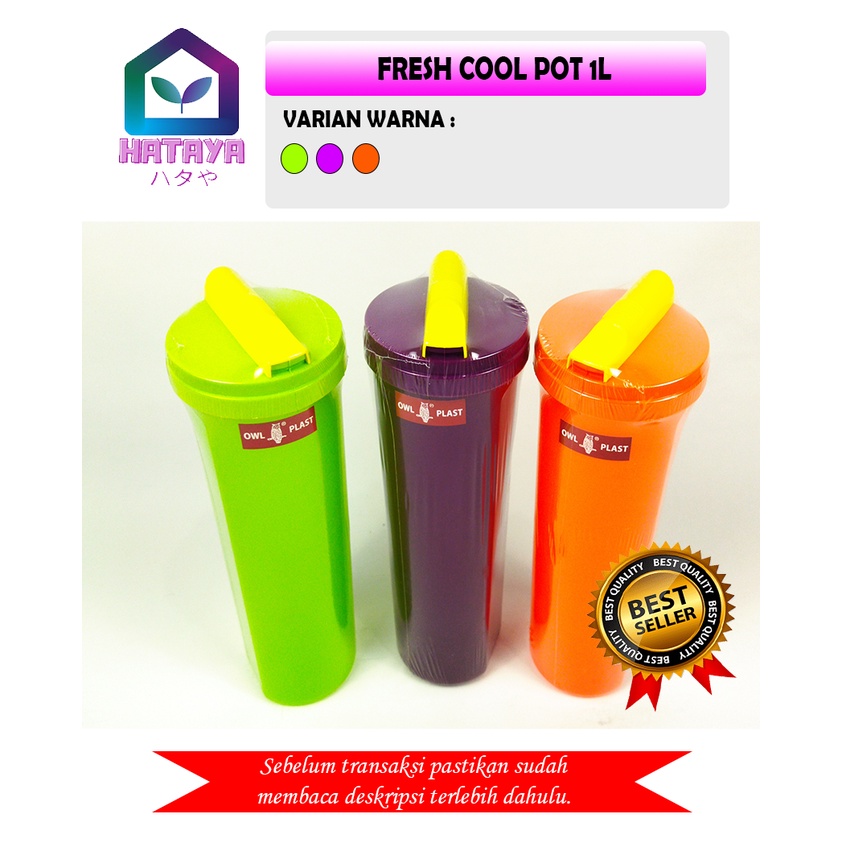 Jual Hataya Botol Minum L Fresh Cool Pot L Botol Plastik L Botol Air Kulkas Botol