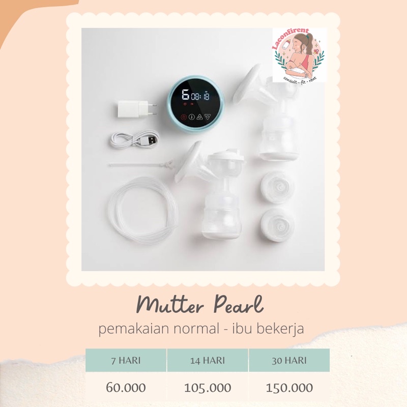 Jual Sewa POMPA ASI Mutter Pearl (Kirim dari Bandung) Indonesia|Shopee