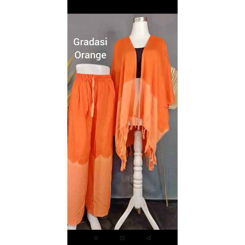 SETELAN CARDIGAN GRADASI TIE DYE BALI