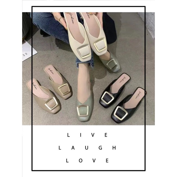 Sepatu flat jelly shoes import gesper hight quality RF