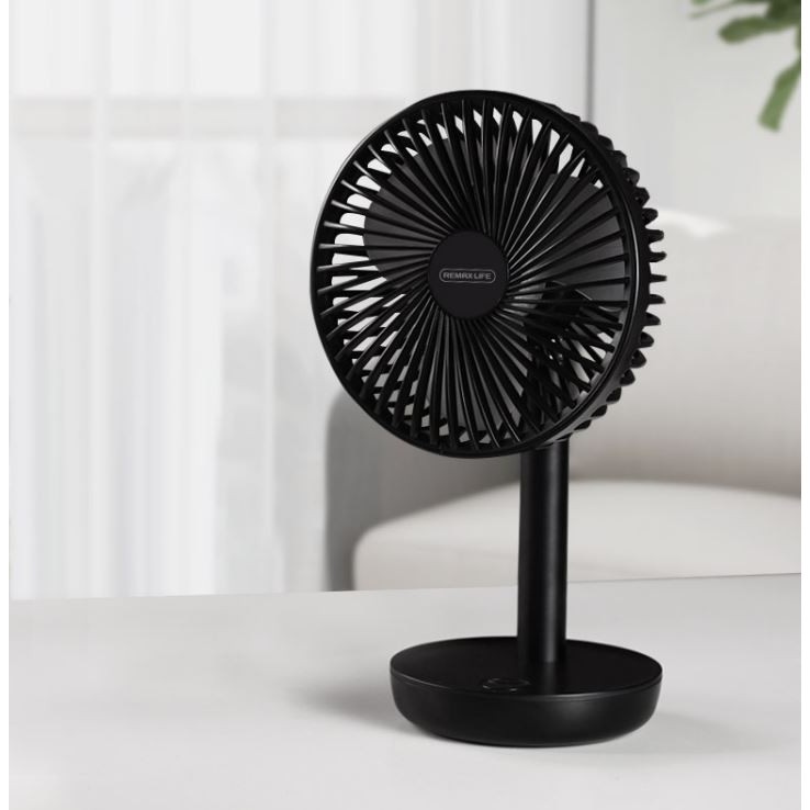 AKN88 - REMAX RL-FN09 7-inch Oscillating Portable Desk Fan Rechargeable