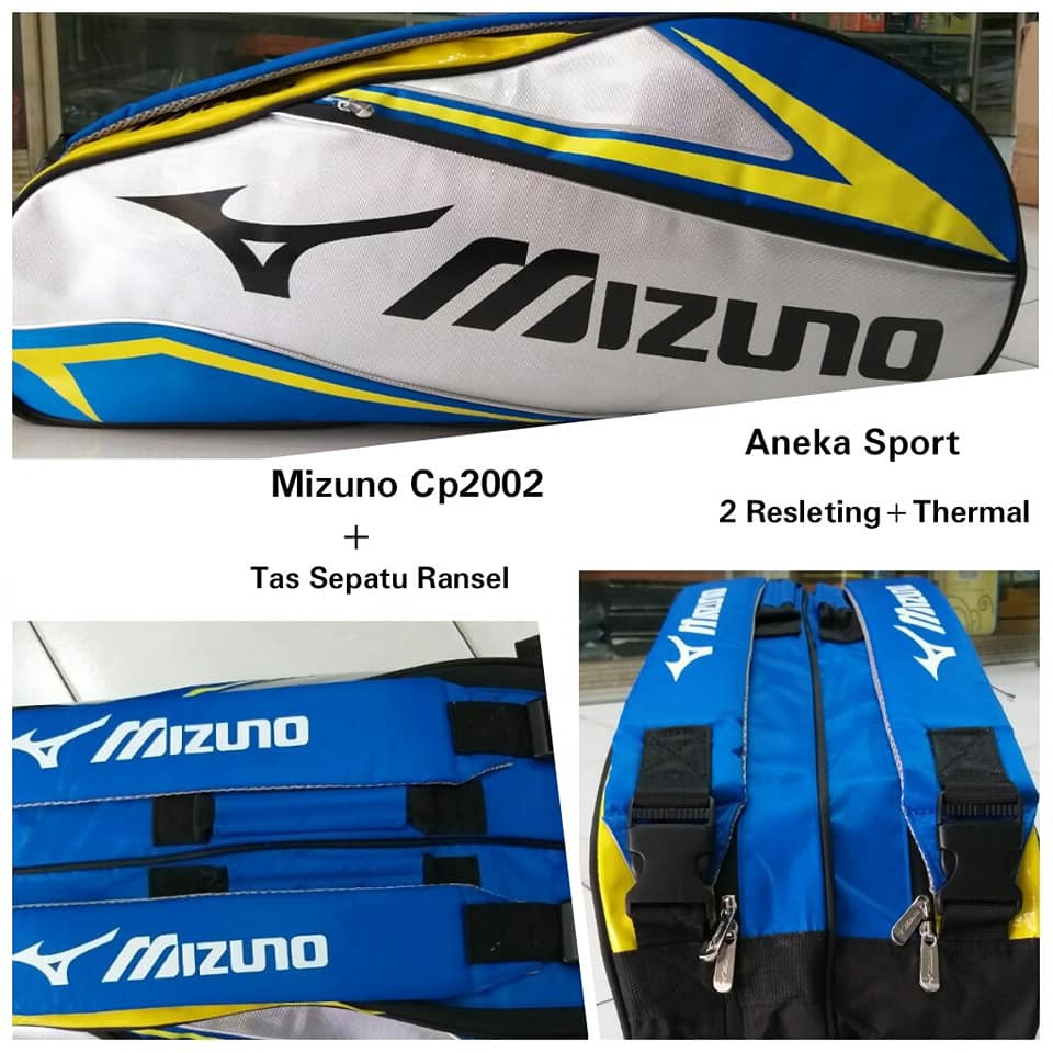 Tas Badminton/mizuno/2 R/Thermal+Tempat Sepatu