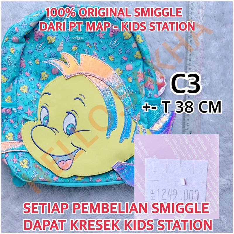 TAS SEKOLAH RANSEL ANAK BACKPACK SMIGGLE DIJAMIN ASLI ORIGINAL 100% BUAT PLAYGROUP TK SD SMP