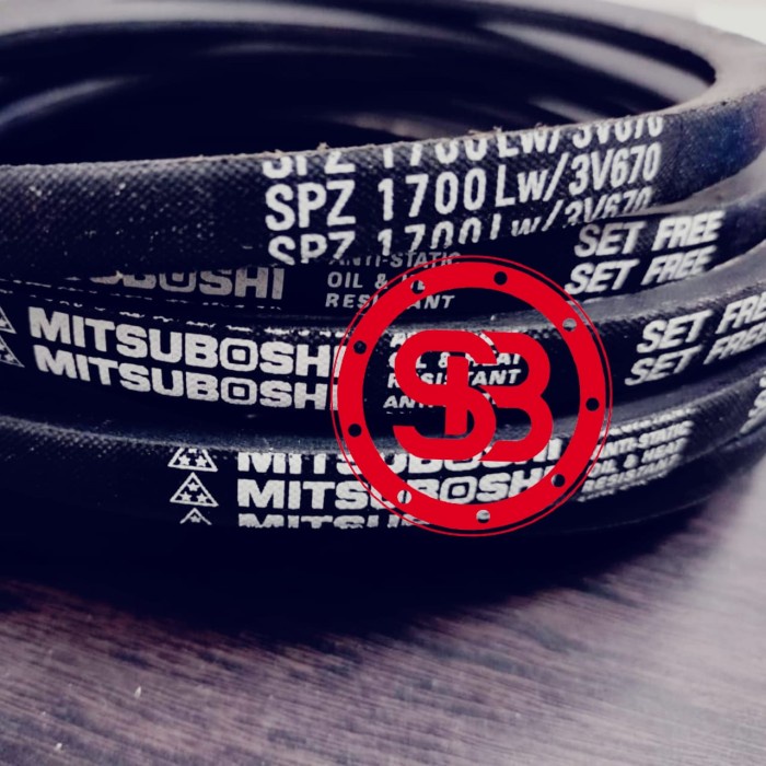 V BELT SPZ1700 / SPZ 1700 LW MITSUBOSHI