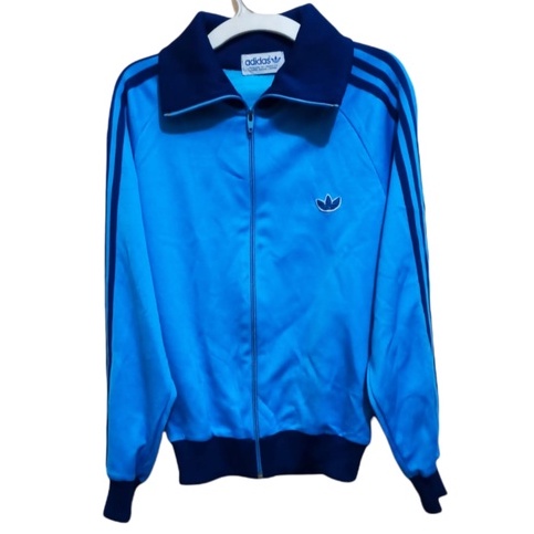 Tracktop Adidas descente vintage style west germany blue S