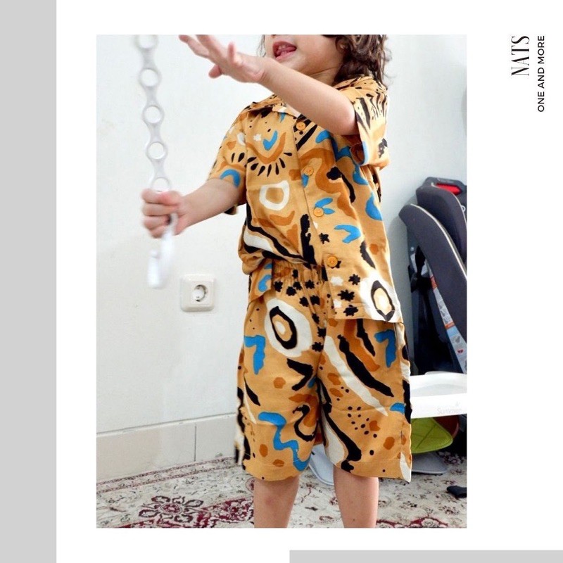 baju anak set nyaman ringan dipakai - savana set
