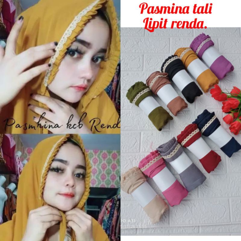 pasmina tali lipit renda