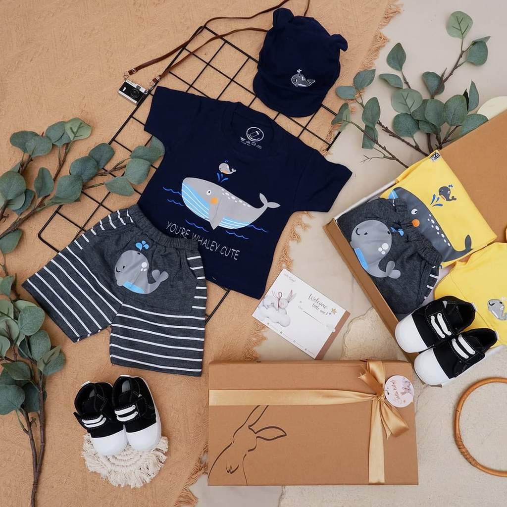 LIO036 Boys Baby Hampers 0-12 months/ Hampers bayi newborn/ Kado bayi/ baby boys gift set-Hawke Navy