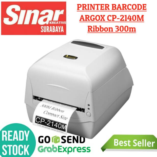 

PRINTER BARCODE LABEL ARGOX CP-2140M WHITE - RIBBON 300M