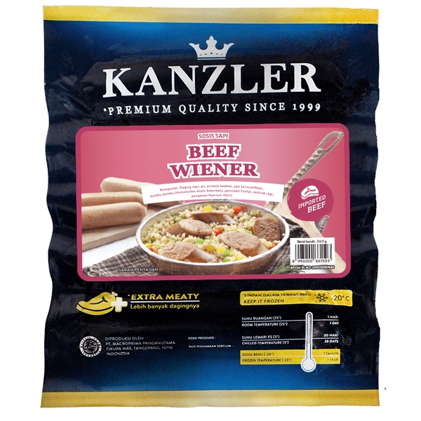 

Sosis Beef Wiener KANZLER 360gr