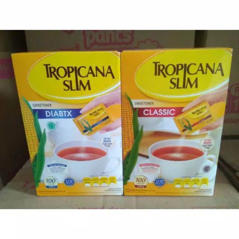 

Tropicana Slim Sweetener Diabtx/Classic 100sachet / Gula Diabet