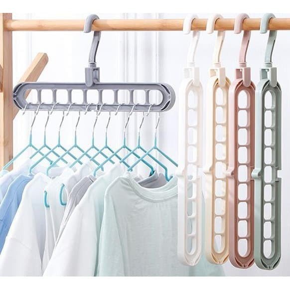 GANTUNGAN BAJU MAGIC HANGER laundry jemuran pakaian kebutuhan rumah tangga organizer