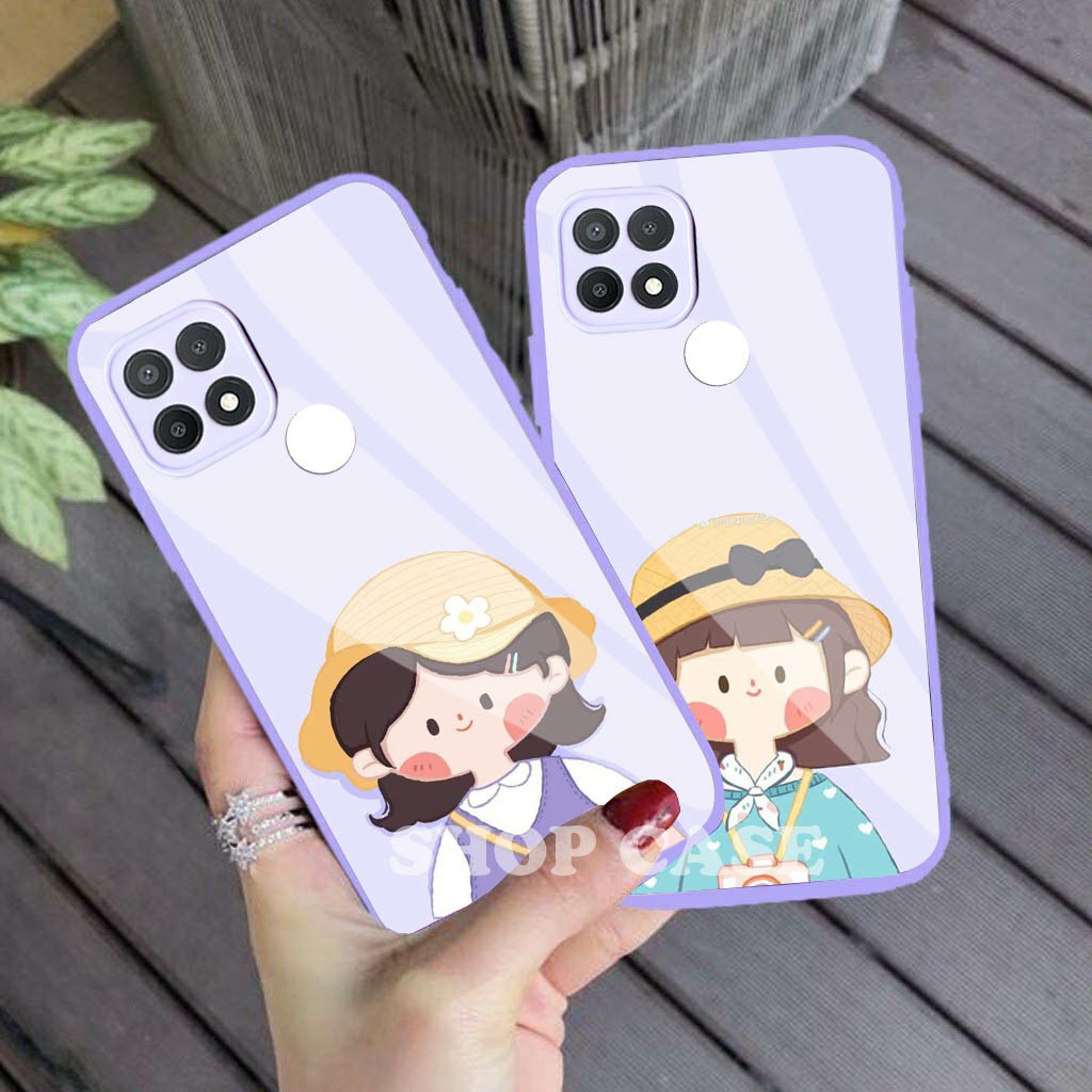 Softcase Kaca Ungu/Lilack (SW) Oppo A16 Oppo A54 Oppo A15 Oppo A5s Reno 5 Reno 5F Reno 6 (4G) | soft