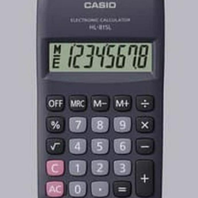 

CASIO HL-815L POCKET CALCULATOR / KALKULATOR SAKU (DUS POLOS/NON DUS)