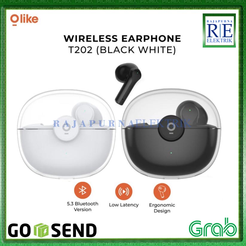 OLIKE TWS WIRELESS EARPHONE BLUETOOTH JELLY PODS T202 ORIGINAL