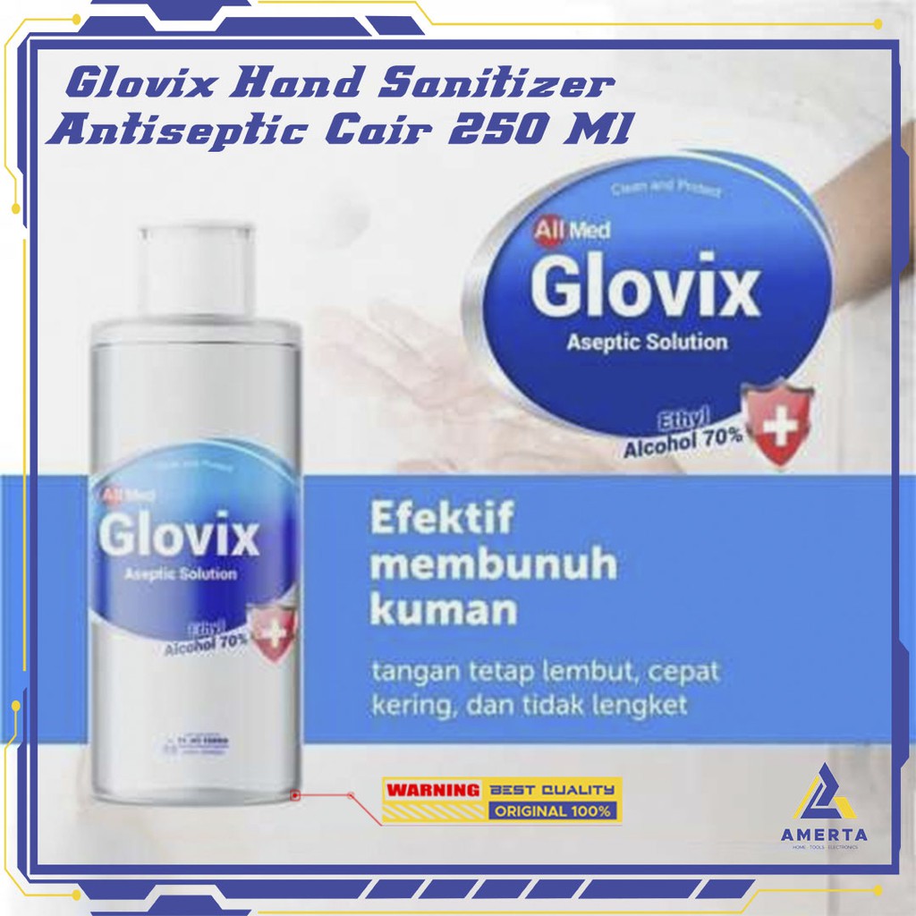 Glovix Hand Sanitizer Antiseptic Cair 250ml