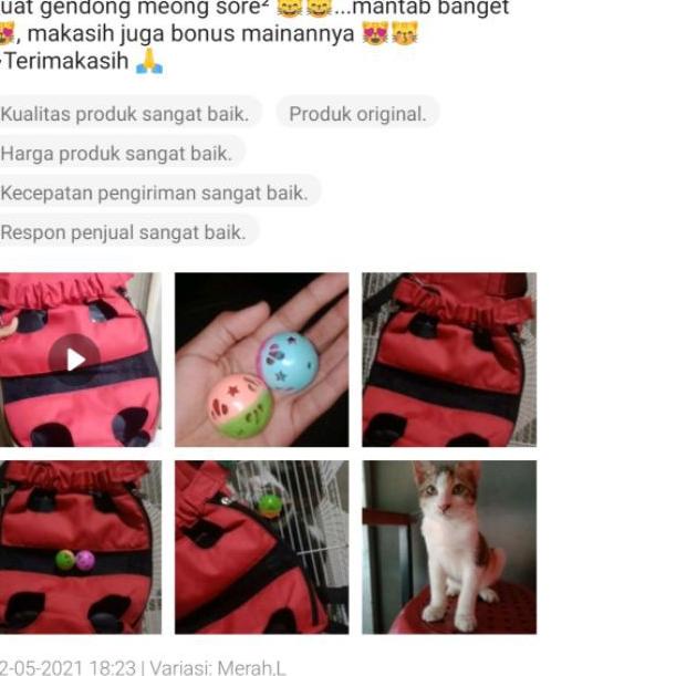 Gendongan kucing anjing depan kualitas premium / tas kucing gendongan depan belakang murah ukuran S 