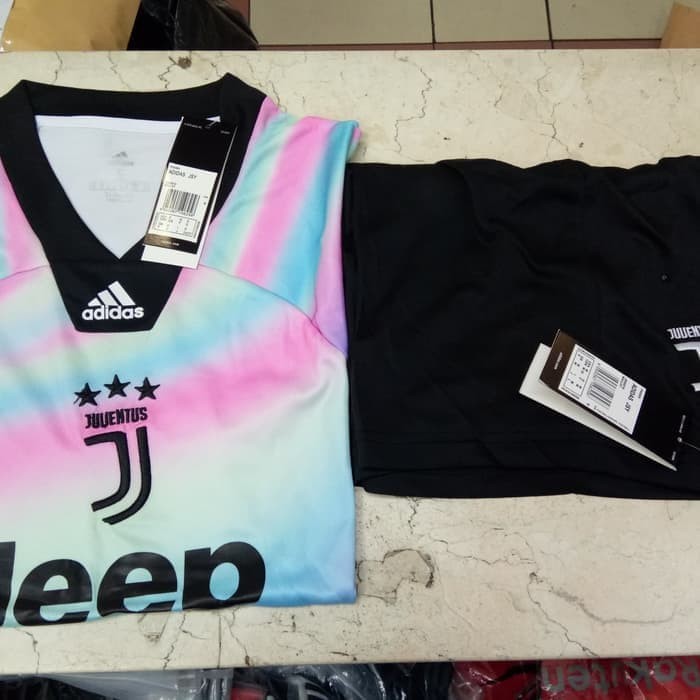 FULLSET STELAN JERSEY BOLA JUVENTUS EA SPORTS 4TH 2018/2019 GRADE ORI